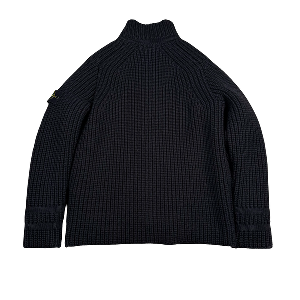 Stone Island 2021 President Knit Dutch Rope Lined Heavyweight Jacket - Medium