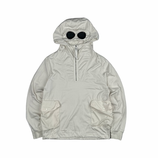 CP Company Beige Multi Pocket Cotton Goggle Jumper - Medium