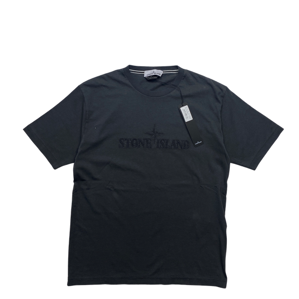 Stone Island 2022 Embroidered Spellout T Shirt - Medium