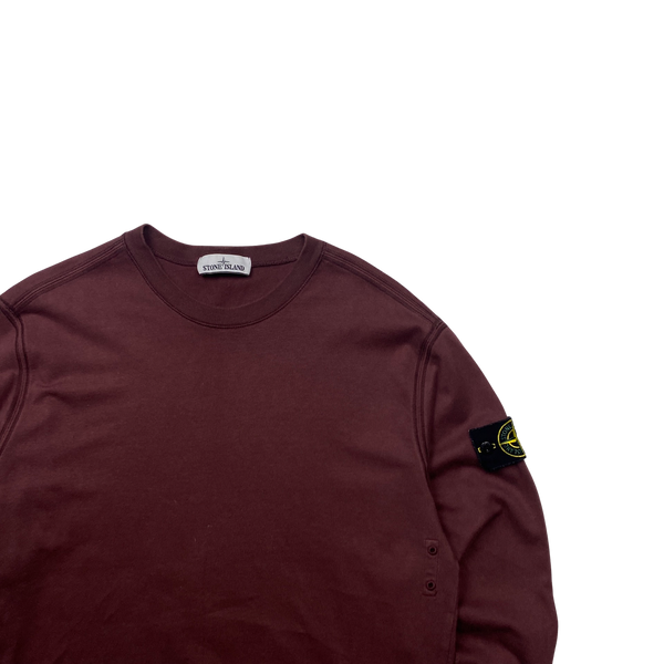 Stone Island 2019 Dark Red Lightweight Sweatshirt - Large