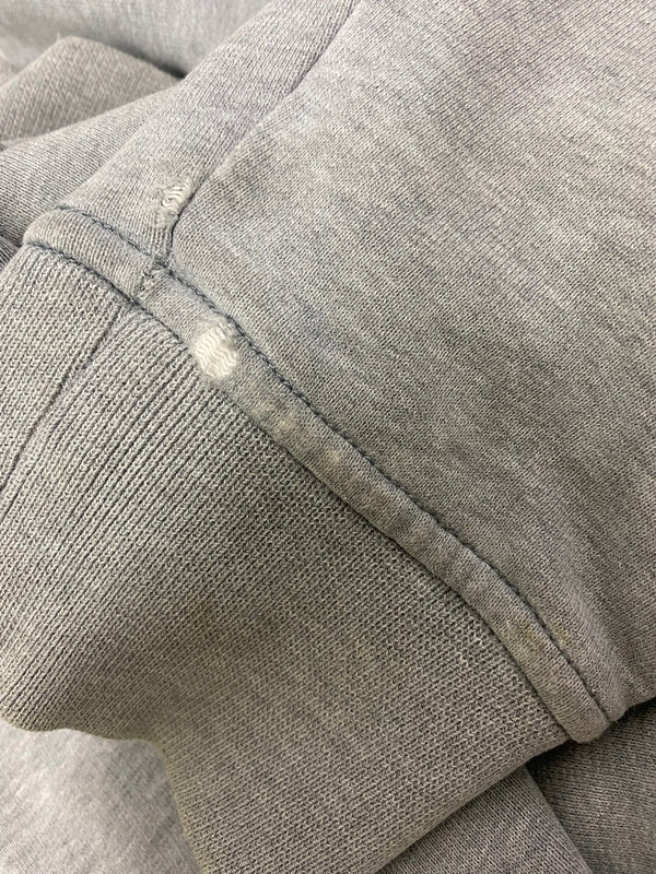 Stone Island Light Grey Cotton Pullover Hoodie - Large