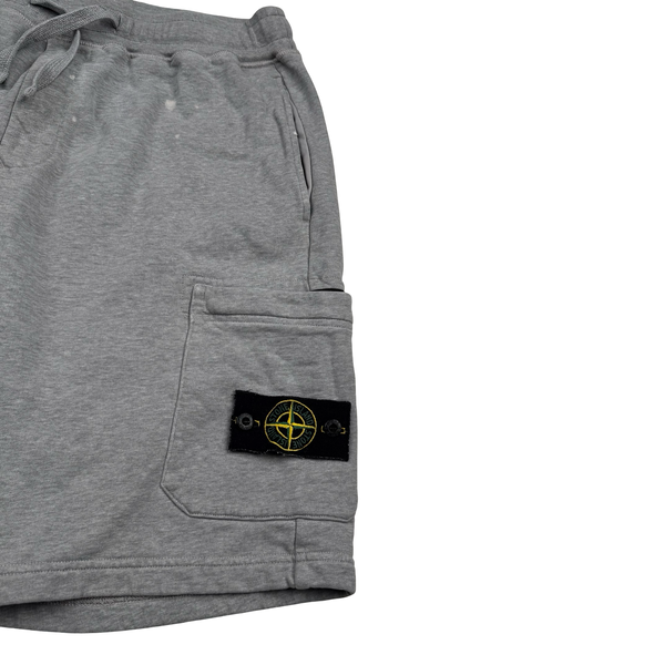Stone Island 2021 Grey Cotton Shorts - Medium