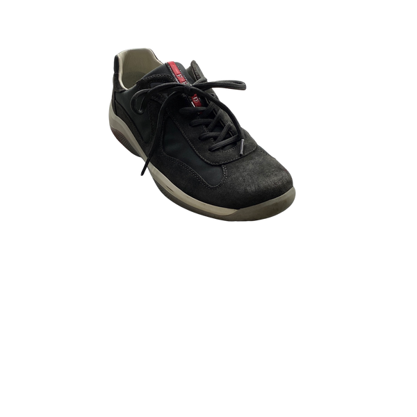 Prada America Cup Nero Grey Trainers - UK 8.5