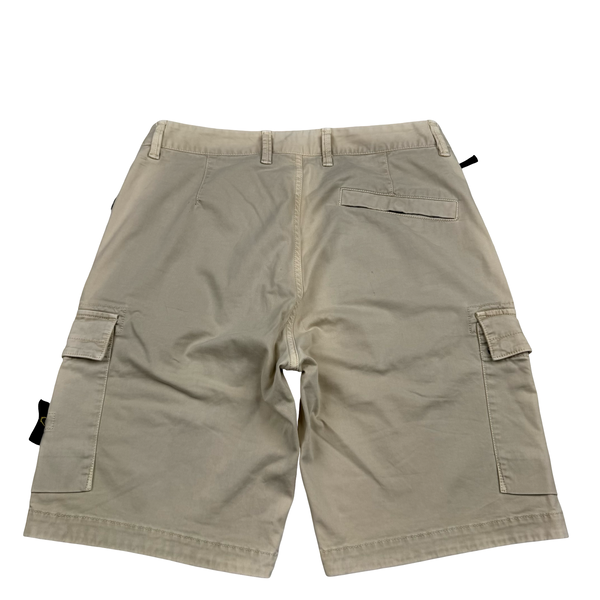 Stone Island 2024 RE Fit Beige Cargo Shorts - 29"