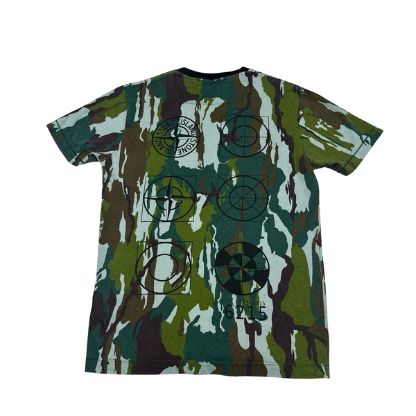 Stone Island 2015 Flowing Camo T Shirt - Medium