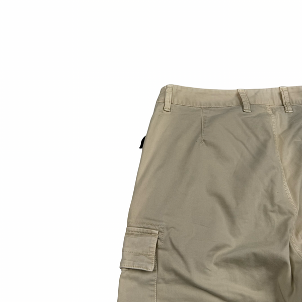 Stone Island 2024 RE Fit Beige Cargo Shorts - 29"