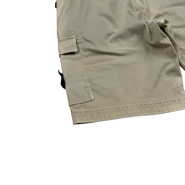 Stone Island 2024 RE Fit Beige Cargo Shorts - 29"