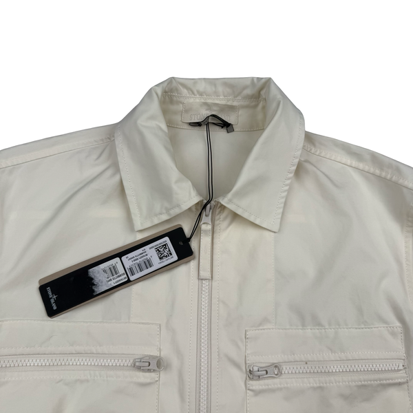 Stone Island 2024 Ivory O-Ventile Ghost Piece Overshirt - Small