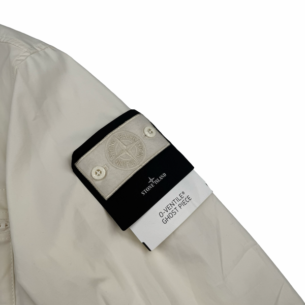 Stone Island 2024 Ivory O-Ventile Ghost Piece Overshirt - Small