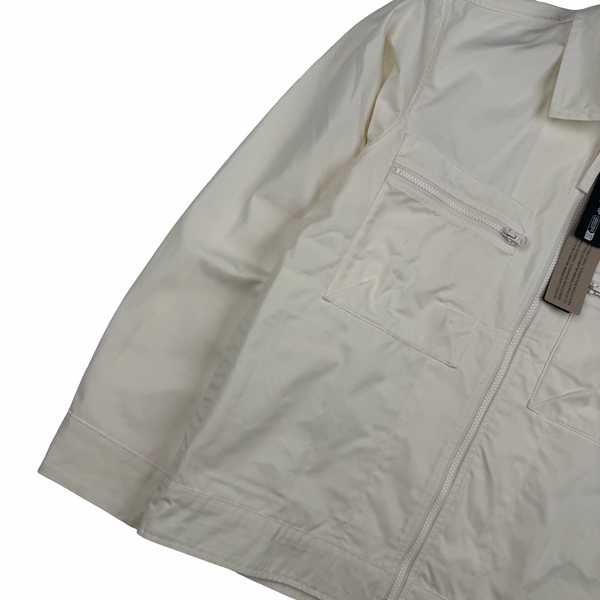 Stone Island 2024 Ivory O-Ventile Ghost Piece Overshirt - Small