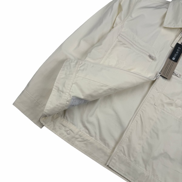 Stone Island 2024 Ivory O-Ventile Ghost Piece Overshirt - Small