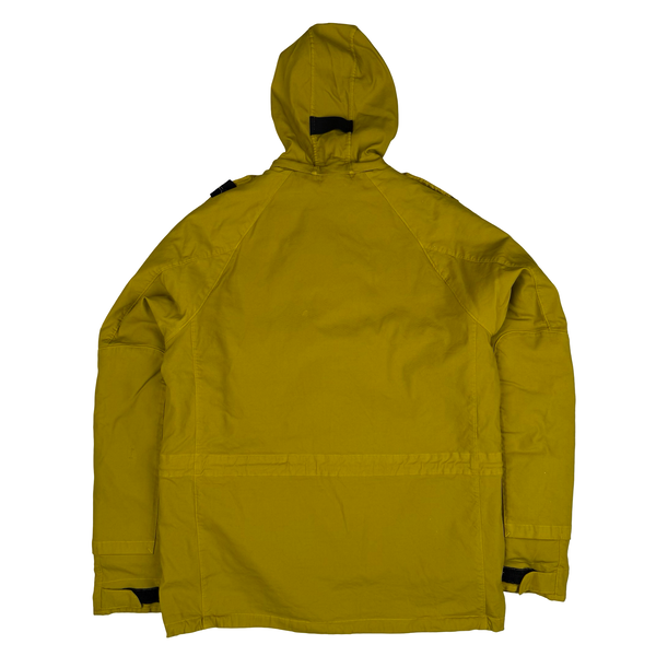 Stone Island Yellow 2006 Vintage Dutch Rope Lined Peaked Hood Multi Pocket Jacket - XL