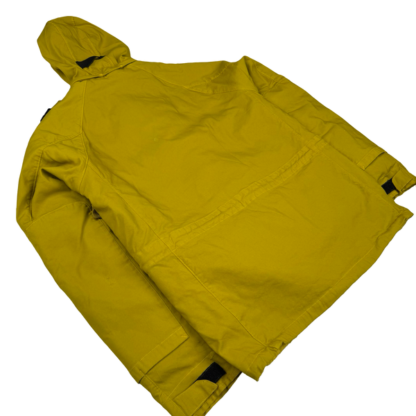 Stone Island Yellow 2006 Vintage Dutch Rope Lined Peaked Hood Multi Pocket Jacket - XL