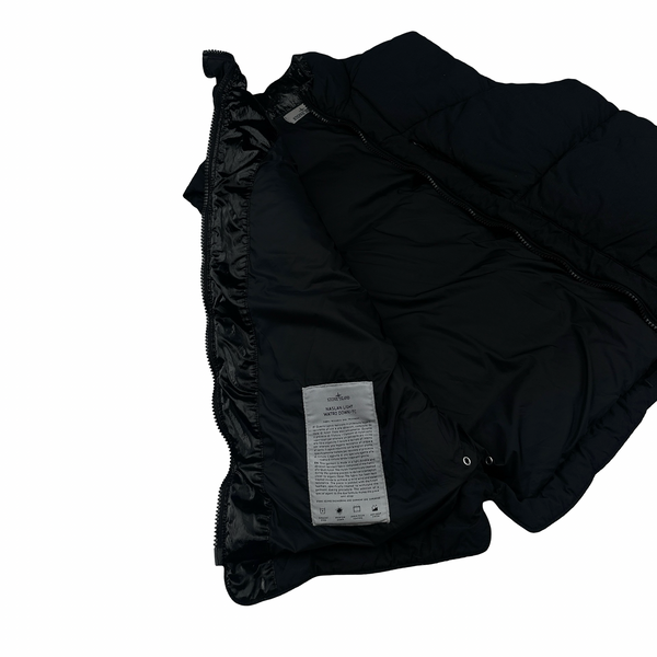 Stone Island 2022 Black Naslan Light Watro Down TC Puffer Gilet - XL