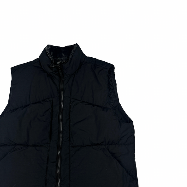Stone Island 2022 Black Naslan Light Watro Down TC Puffer Gilet - XL