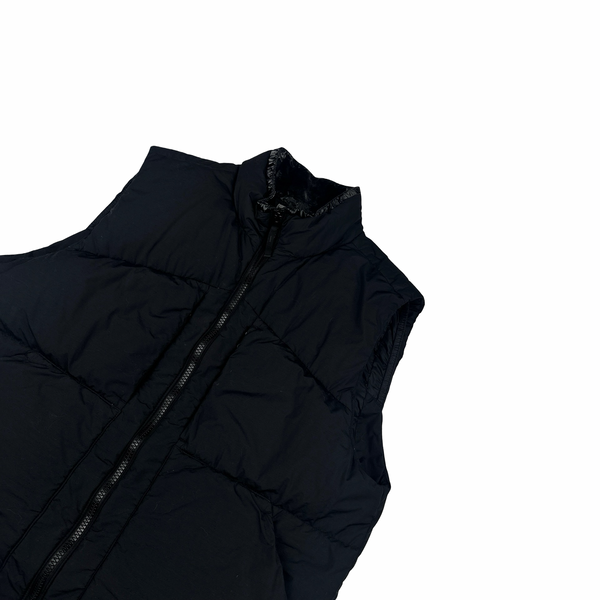 Stone Island 2022 Black Naslan Light Watro Down TC Puffer Gilet - XL