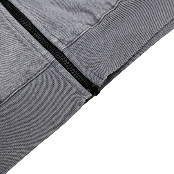 Stone Island 2015 Slate Cotton Zipped Hoodie - Large