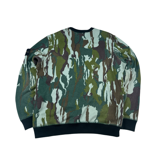 Stone Island 2015 Flowing Camo Cotton Crewneck Jumper - XL