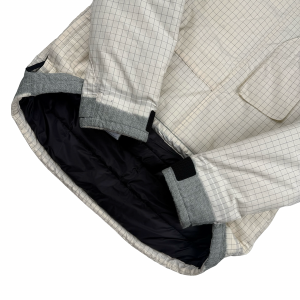 Stone Island 2020 Cream Reflective Ripstop Chine Primaloft Jacket - Small