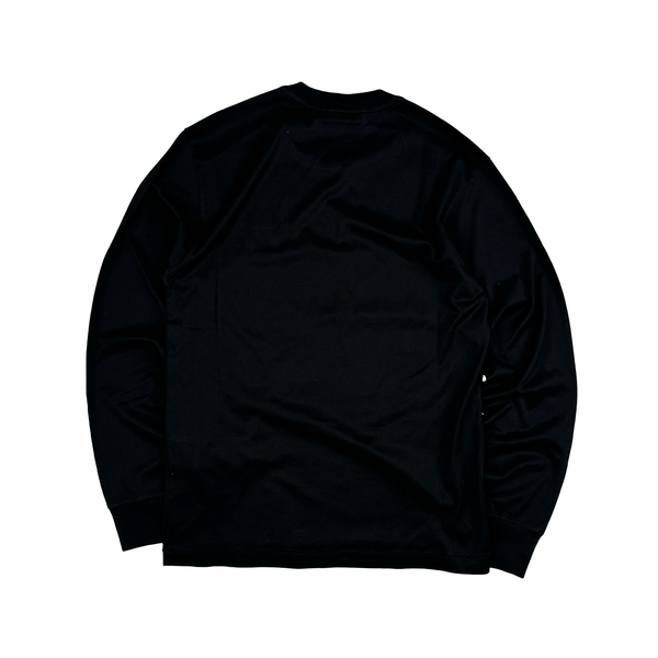Stone Island Black Cotton Long Sleeve Top - Small