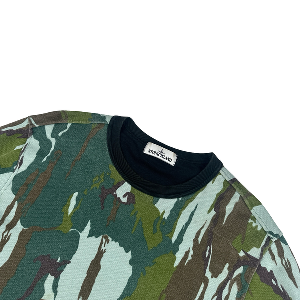Stone Island 2015 Flowing Camo Cotton Crewneck Jumper - XL