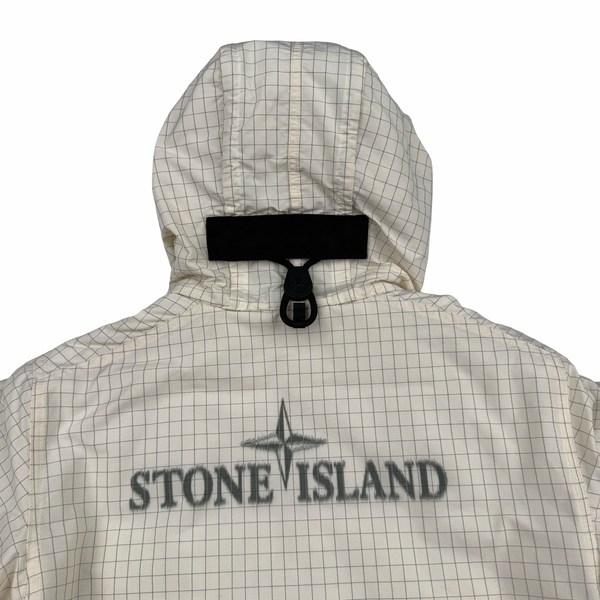 Stone Island 2020 Cream Reflective Ripstop Chine Primaloft Jacket - Small