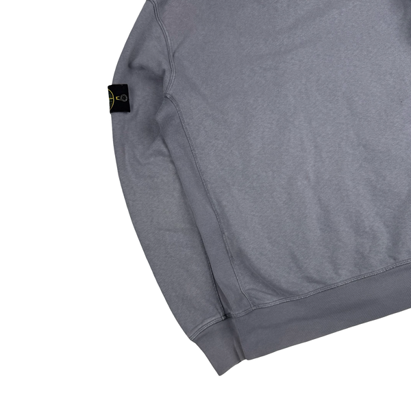 Stone Island 2015 Slate Cotton Zipped Hoodie - Large