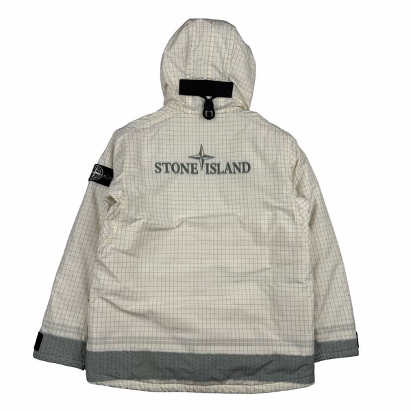 Stone Island 2020 Cream Reflective Ripstop Chine Primaloft Jacket - Small