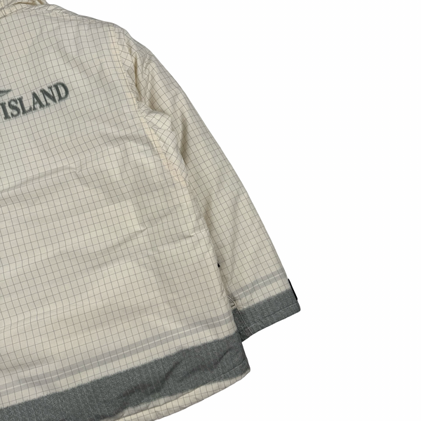 Stone Island 2020 Cream Reflective Ripstop Chine Primaloft Jacket - Small