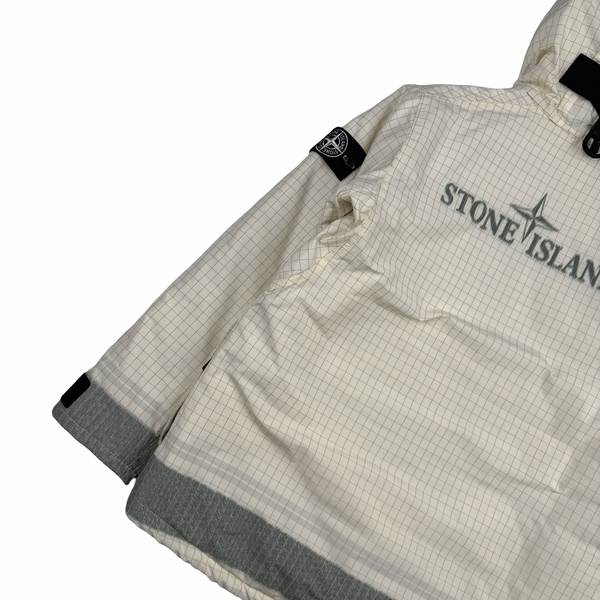 Stone Island 2020 Cream Reflective Ripstop Chine Primaloft Jacket - Small