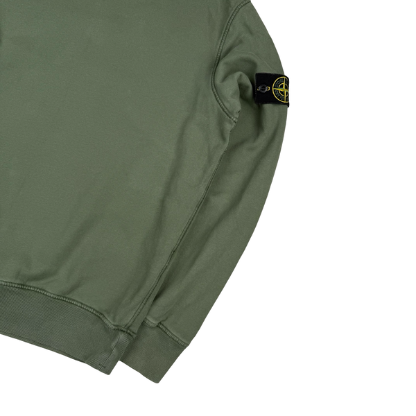 Stone Island Sage Cotton Crewneck Pullover Jumper - Small