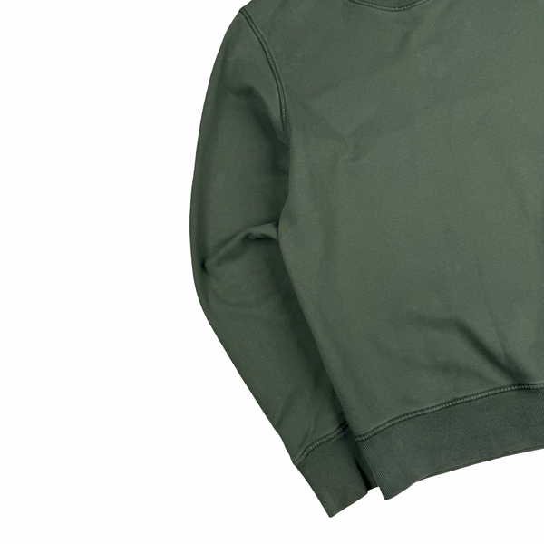 Stone Island Sage Cotton Crewneck Pullover Jumper - Small
