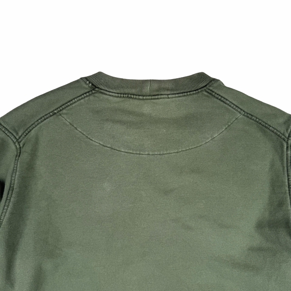 Stone Island Sage Cotton Crewneck Pullover Jumper - Small