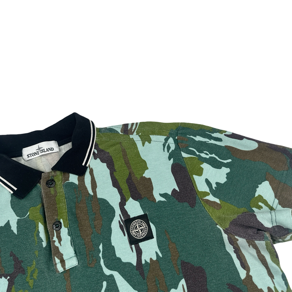 Stone Island 2015 Flowing Camo Polo Shirt - XL