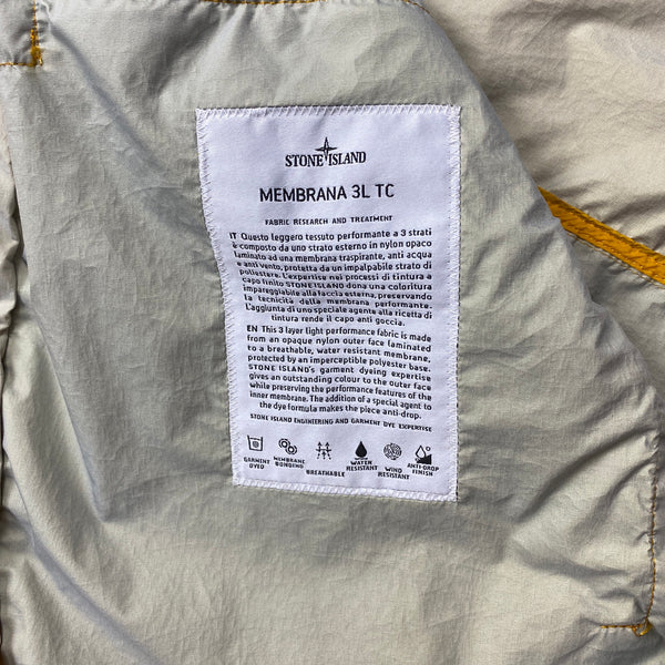 Stone Island 2017 Yellow Membrana 3L TC Multipocket Jacket - XL