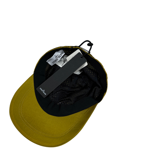 Stone Island Yellow Econyl Nylon Metal Cap - Medium