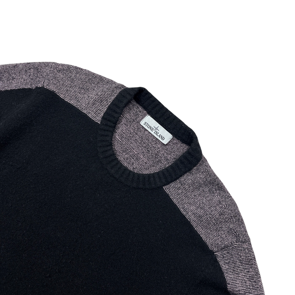 Stone Island 2016 Pink Multi Colour Block Soft Knit - XXL
