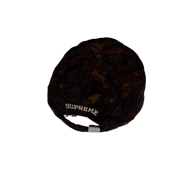 Stone Island x Supreme 2015 Red Paisley Cap