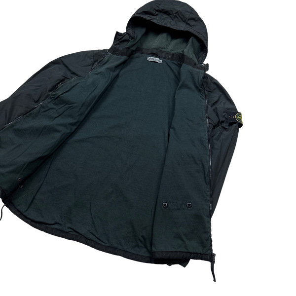 Stone Island Black 2011 Resin Coated Nylon Jacket - Large