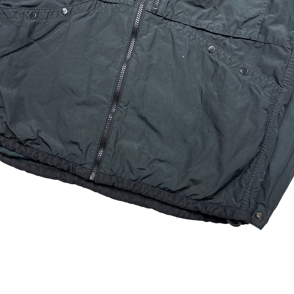 Stone Island Black 2011 Resin Coated Nylon Jacket - Large