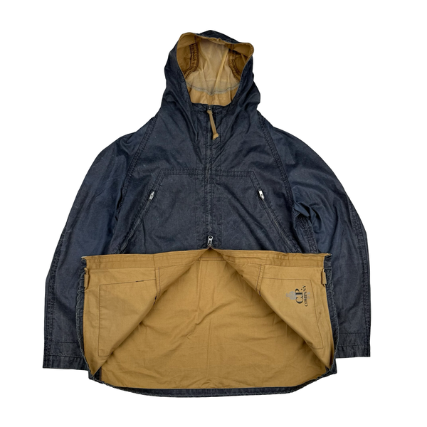 CP Company Vintage Denim 2002 Lino Flax Hooded Jacket- Medium (48)