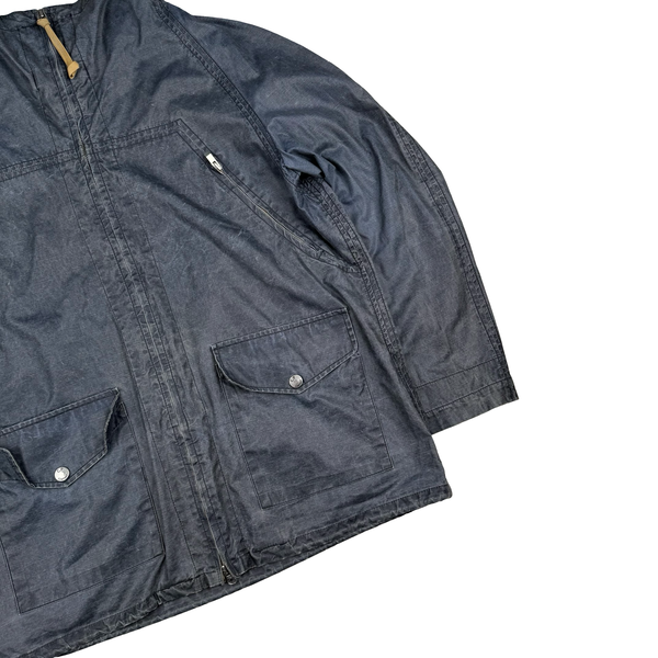 CP Company Vintage Denim 2002 Lino Flax Hooded Jacket- Medium (48)