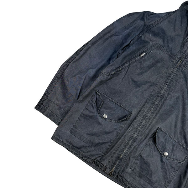CP Company Vintage Denim 2002 Lino Flax Hooded Jacket- Medium (48)