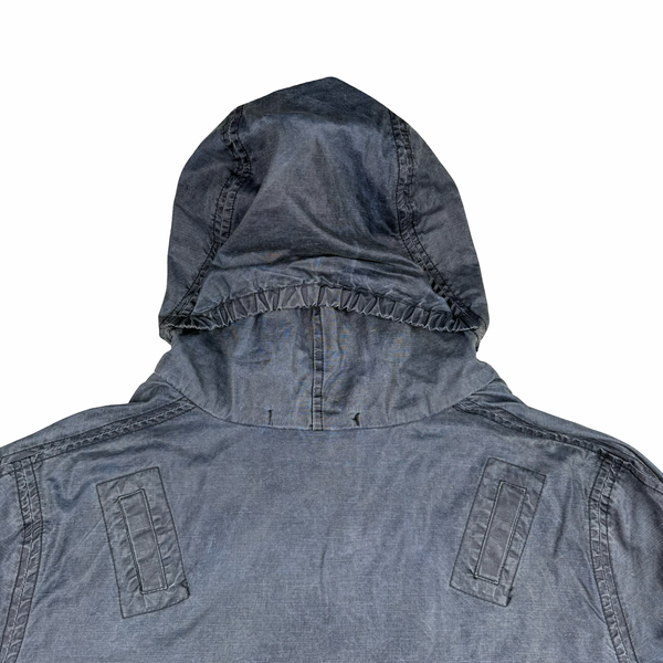 CP Company Vintage Denim 2002 Lino Flax Hooded Jacket- Medium (48)