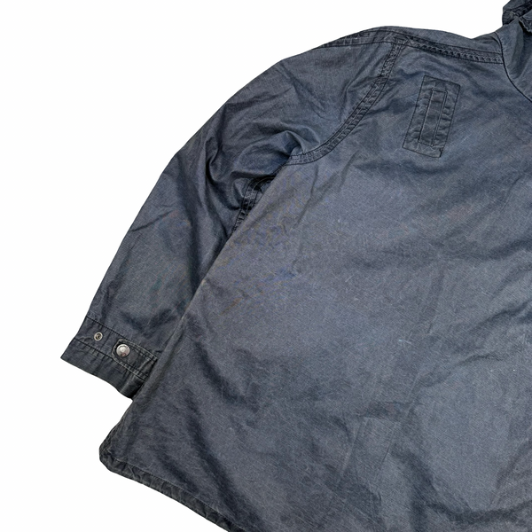 CP Company Vintage Denim 2002 Lino Flax Hooded Jacket- Medium (48)