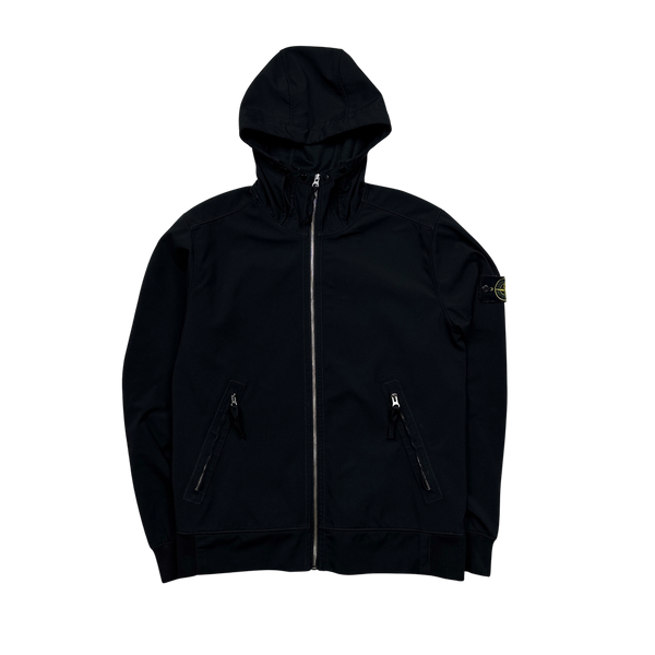 Stone Island 2018 Black Light Soft Shell Jacket - Large