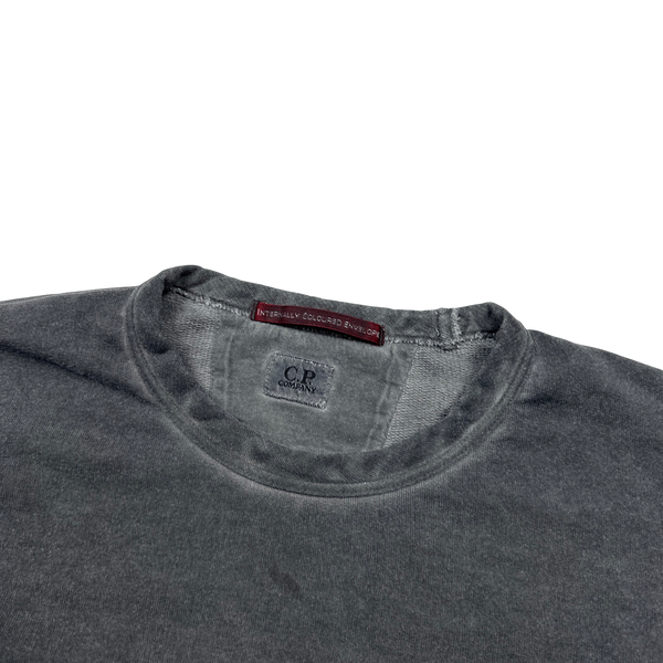 CP Company Grey ICE Re-Colour Crewneck Sweatshirt - Small