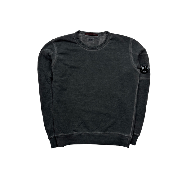 CP Company Grey ICE Re-Colour Crewneck Sweatshirt - Small