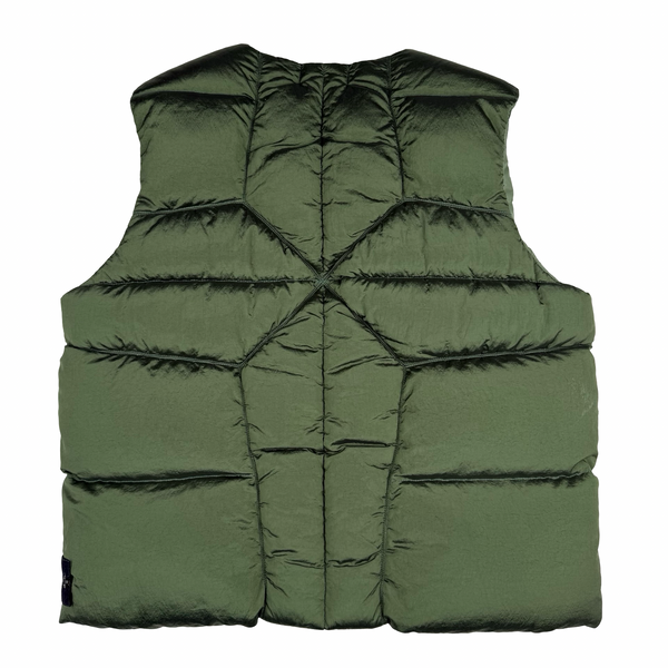 Stone Island 2022 Green Nylon Metal Down TC Gilet - Large