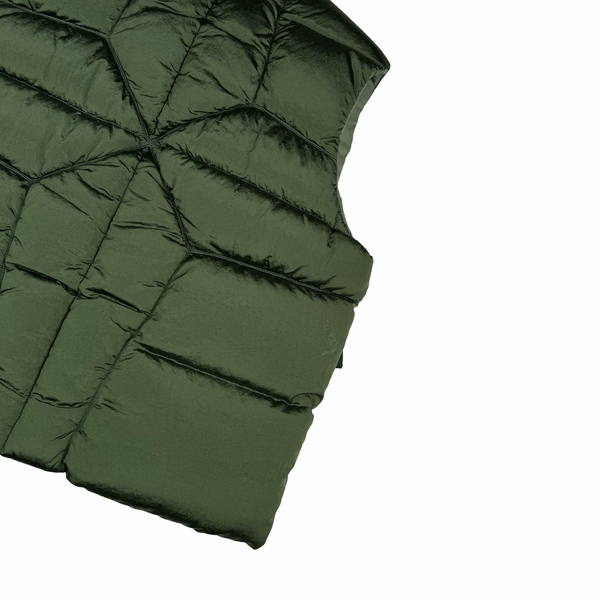 Stone Island 2022 Green Nylon Metal Down TC Gilet - Large